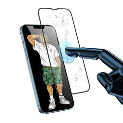 گلس 3D Silicone Plus گرین لاین مناسب برای گوشی موبایل اپل مدل iPhone XS Max / 11 Pro Max