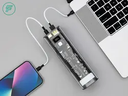 پاوربانک 100W پاورولوژی 24000 میلی آمپر مدل Crystalline Series