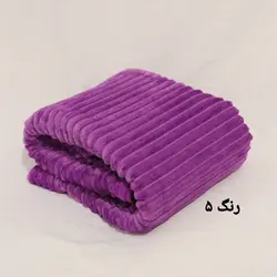 پتو پلیسه ای یکنفره در رنگ بندی