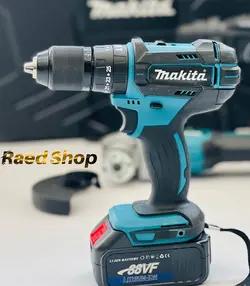 ست سه قلو ماکیتا ( هلتی ، دریل ، سنگ فرز ) شارژی ماکیتا 128 ولت makita japn