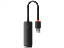 کابل تبدیل USB به LAN بیسوس Baseus WKQX000001 100Mbps