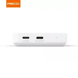 پاوربانک بی سیم مغناطیسی 10000 میلی آمپر ساعت رسی Recci Wireless Magnet Power Bank 10000mah RPB-W09