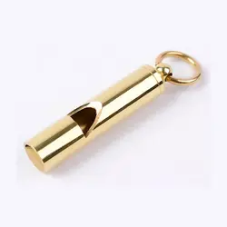 جاکلیدی برنجی طرح سوت Retro Brass Whistle Handmade Pure Brass