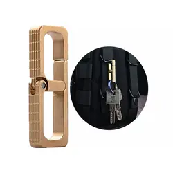 جاکلیدی برنجی طلایی رنگ Creative pure brass key chain mini portable men's