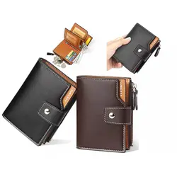 کیف پول و جاکارتی مردانه کوچک سانی ستی SUNICETY S3064 Men's Leather Short Wallet Card Holder