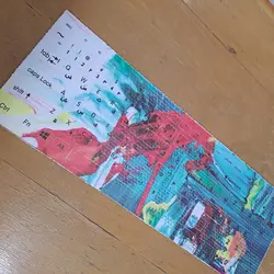 برچسب حروف فارسی کیبورد طرح رنگارنگ