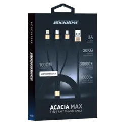 کابل شارژ و دیتا یک متری USB به لایتنینگ راک رُز Acacia AL