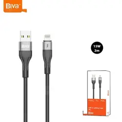 کابل شارژ لایتنینگ بیوا Biva C20L طول 2 متر شدت جریان 3 آمپر