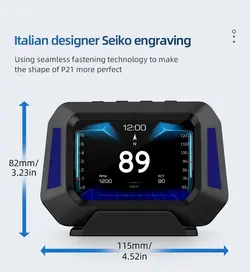 هدآپ دیسپلی خودروHead Up Display + P21 +شیب سنج آفرودی