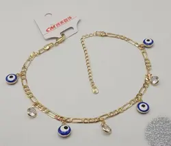 پابند آویزدار چشم آبی نگین دار کد J042