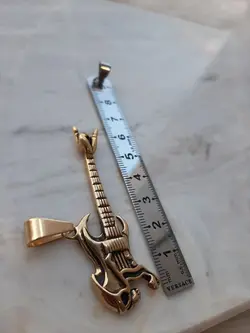 پلاک گیتار طلایی استیل خاص