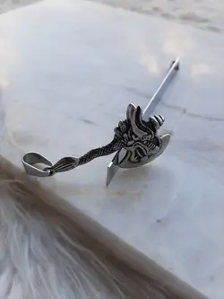 پلاک تبر گنگ بالا و خفن استیل بی نظیر و خاص