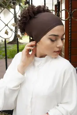 توربان قهوه‌ای مدل تور