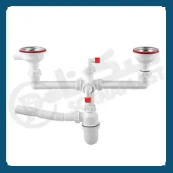 سیفون فانتزی 2 لگن سیتکو با سرریز سینی