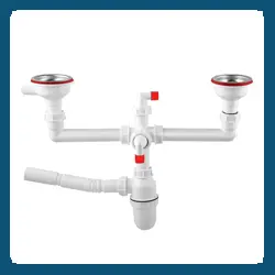 سیفون فانتزی 2 لگن سیتکو با سرریز سینی