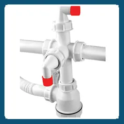 سیفون فانتزی 2 لگن سیتکو با سرریز سینی