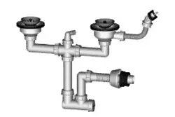 سیفون فانتزی 2 لگن سیتکو با سرریز سینی