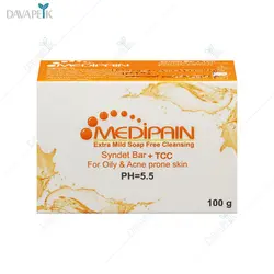 پن درماتولوژیک حاوی تری کلوکربان مدیپن (Medipain extra mild soap free cleansing)