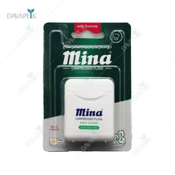 نخ دندان مینا با اسانس نعناع (Mina compressed floss)