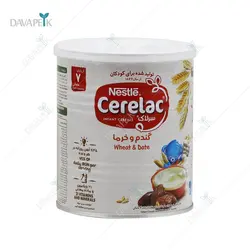 سرلاک گندم و خرما به همراه شیر از 7 ماهگی (Cerelac wheat and dates with milk)