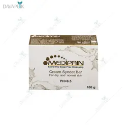 پن درماتولوژیک کرم دار مخصوص پوست های خشک و معمولی مدیپن (Medipain cream syndet bar for dry and normal skin)