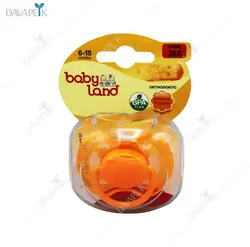پستانک ارتودنسی سایز 2 برای 6 تا 18 بی بی لند (Baby land orthodontic silicone pacifier)