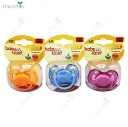پستانک ارتودنسی سایز 2 برای 6 تا 18 بی بی لند (Baby land orthodontic silicone pacifier)