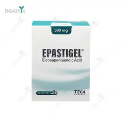 سافت ژل 500 میلی گرم اپاستیژل (Epastigel softgel 500 mg Caps)