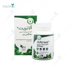 کپسول آلاتریت آلفا لیپوئیک اسید300 میلی گرم تچرا فارمد (Alatraet Alpha Lipoic Acid 300mg capsul)