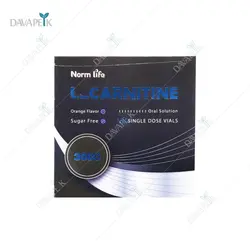 ویال خوراکی ال کارنیتین 3000 میلی گرم نورم لایف (Norm Life L Carnitine Single Dose Vials)