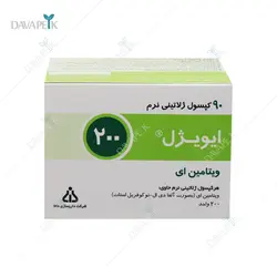 کپسول ژلاتینی نرم ویتامین ای 200 واحد ایویژل دانا فارما _Dana Pharma Vitamin E 200 E-vigel Soft Gelatin Capsules
