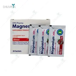 ساشه منیزیم 300 میلی گرم او پی دی فارما - OPD Pharma Magnesium 300 mg Sachets