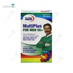 کپسول مولتی پلاس برای آقایان بالای 50 سال یوروویتال - Eurho Vital MultiPlus For Men 50+ Capsules
