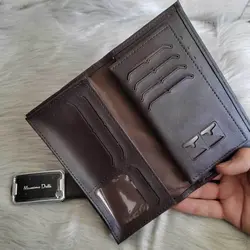 ست کیف پول بلند و کمربند مردانه مدل MD2