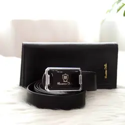 ست کیف پول بلند و کمربند مردانه مدل MD2