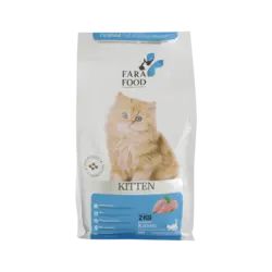 غذای خشک بچه گربه فرافود مدل مرغ و برنج وزن 2 کیلوگرم