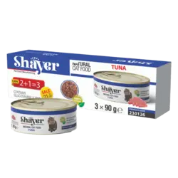 کنسرو غذای گربه مدل ماهی تن شایر بسته 3 عددی