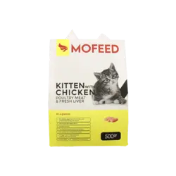 غذای خشک بچه گربه مفید مدل مرغ وزن 500 گرم