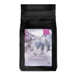 غذای خشک پرمیوم گربه بالغ پتچی مدل ماهی و مرغ وزن 10 کیلوگرم