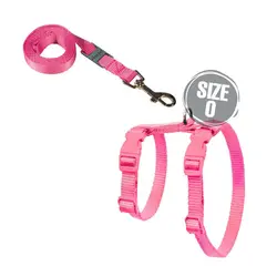 قلاده کتفی سگ و گربه مدل ساده همراه با لید نیناپت سایز صفر