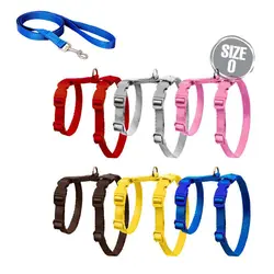 قلاده کتفی سگ و گربه مدل ساده همراه با لید نیناپت سایز صفر