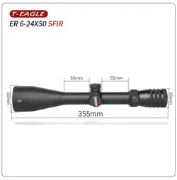 دوربین تفنگ تی ایگل ER 6-24x50 SFIR