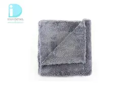 دستمال حوله ای مایکروفایبر خاکستری آدامز مدل Adams Borderless Gray Lite Plush Towel 40*40