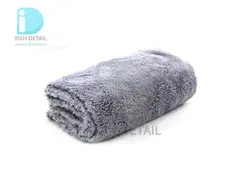 دستمال حوله ای مایکروفایبر خاکستری آدامز مدل Adams Borderless Gray Lite Plush Towel 40*40