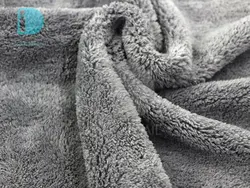 دستمال حوله ای مایکروفایبر خاکستری آدامز مدل Adams Borderless Gray Lite Plush Towel 40*40