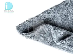 دستمال حوله ای مایکروفایبر خاکستری آدامز مدل Adams Borderless Gray Lite Plush Towel 40*40