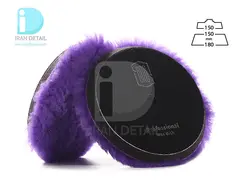 وول پد (پوست بره) زبر اوربیتال 150 میلی متری مو بلند سورین بو مدل Surainbow Abrasive Wool Pad 6 inches Purple t610b