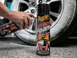 اسپری فوم واکس لاستیک براق هات شاین مگوایرز مدل Meguiars Hot Shine Tire Foam G13919