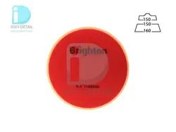 پد پولیش متوسط روتاری نارنجی 150 میلی متری برایتون مدل Brighton Rotary Medium Cut Polishing Pad 150mm