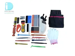 کیت ابزار نصب کاور و پوشش شیشه و بدنه خودرو همراه با کیف حمل Car Wrapping Installation Tools Kit